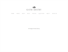 Tablet Screenshot of katiedestry.com